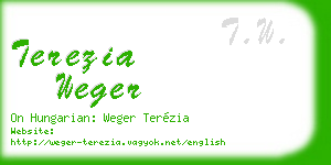 terezia weger business card